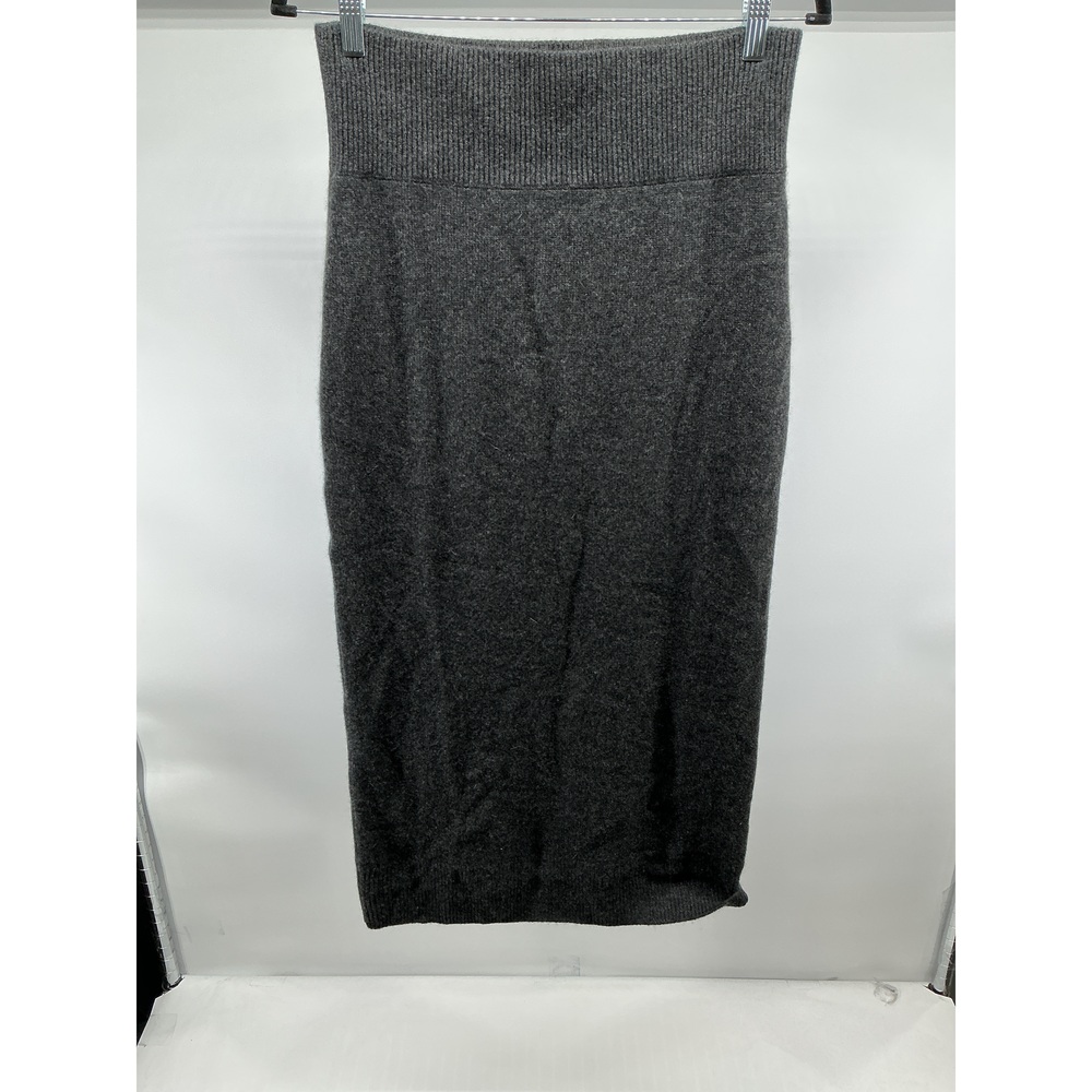 Mongolian Cashmere Fitted Midi Skirt